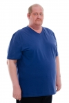 Мужская футболка КУЛИРКА - V (BIG - BIG плюс) (Индиго) - Sailer