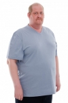 Мужская футболка КУЛИРКА - V ( BIG плюс) D3100 (Серый) - Sailer