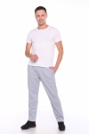 Мужские брюки ФУТЕР (прямые) (Серый меланж) - Sailer