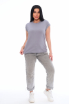 Женская футболка КУЛИРКА Пенье короткий рукав (Серый) - Sailer