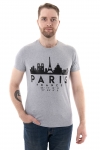 Мужская футболка Paris (Серый меланж) - Sailer