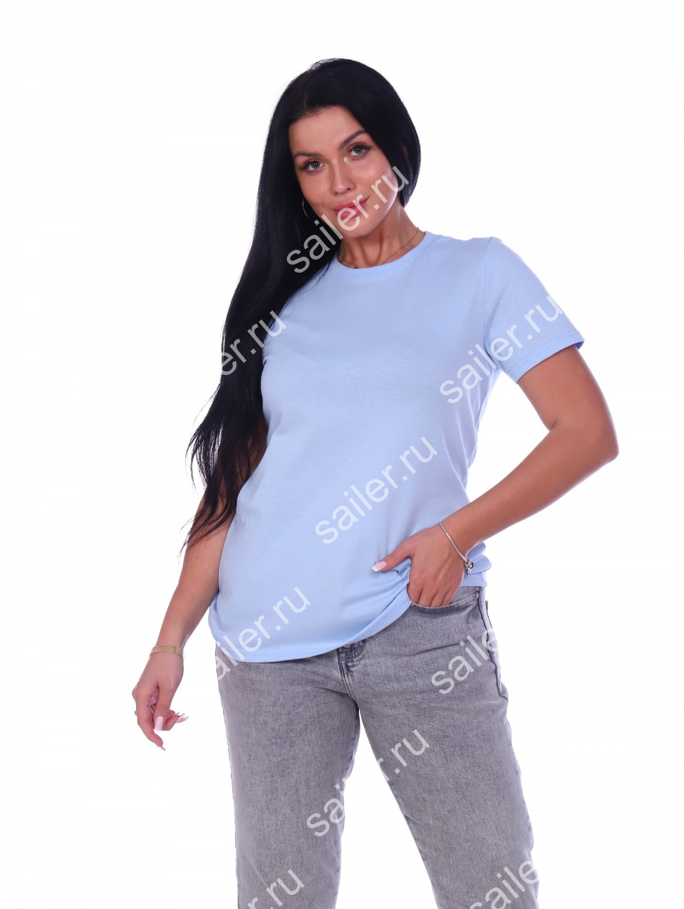 Женская футболка КУЛИРКА (Голубой) - Sailer