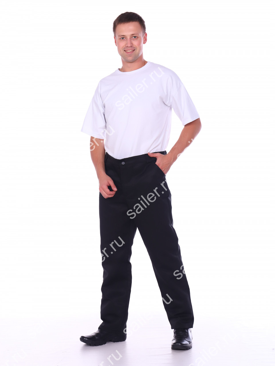 Мужские брюки рабочие ГАП-01 (Черный) - Sailer