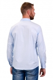 Мужская рубашка Премиум длинный рукав (Голубой) (Фото 2)
