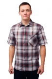Мужская рубашка шотландка короткий рукав "Эконом" (Фото 2)