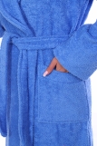 Женский халат махровый Сайлер (Темно-голубой) (Фото 5)
