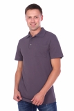 Мужская рубашка ПОЛО короткий рукав КОМПАКТ М-4 карман D3116 (Серый) (Фото 1)