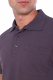 Мужская рубашка ПОЛО короткий рукав КОМПАКТ М-4 карман D3116 (Серый) (Фото 4)