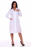 Женский халат ТСП Медик 01 (Белый) (Фото 1)