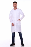 Мужской халат ТСП Медик 01 (Белый) (Фото 1)