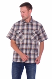 Мужская рубашка шотландка - короткий рукав "Классик" (В ассортименте) (Фото 3)