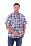 Мужская рубашка шотландка - короткий рукав "Классик" (В ассортименте) (Фото 4)