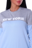 Женский костюм ФУТЕР с02 "Нью-Йорк" (Голубой) (Фото 5)