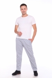 Мужские брюки ФУТЕР 02 (прямые) (Серый меланж) (Фото 1)