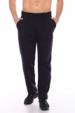 Мужские брюки ФУТЕР (прямые) (Черный) (Фото 3)
