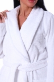 Женский халат махровый Сайлер (Белый) (Фото 4)