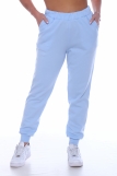 Женские брюки ФУТЕР 01 с манжетами (Голубой) (Фото 3)
