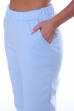 Женские брюки ФУТЕР 01 с манжетами (Голубой) (Фото 6)