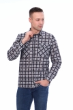 Мужская рубашка бязевая - длинный рукав "Стандарт" (Серый) (Фото 1)