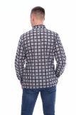Мужская рубашка бязевая - длинный рукав "Стандарт" (Серый) (Фото 4)