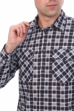 Мужская рубашка бязевая - длинный рукав "Стандарт" (Серый) (Фото 5)