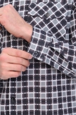 Мужская рубашка бязевая - длинный рукав "Стандарт" (Серый) (Фото 6)