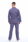 Мужская пижама ФЛАНЕЛЬ 017F-3 (Синий) (Фото 3)