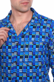 Мужская пижама ФЛАНЕЛЬ, 3153 вид 2 (Синий) (Фото 4)