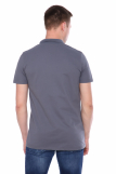 Мужская рубашка ПОЛО короткий рукав М-1 КОМПАКТ (Серый) (Фото 3)