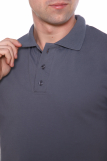 Мужская рубашка ПОЛО короткий рукав М-1 КОМПАКТ (Серый) (Фото 6)