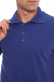 Мужская рубашка ПОЛО короткий рукав М-1 КОМПАКТ (Индиго) (Фото 5)