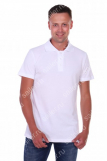 Мужская рубашка ПОЛО короткий рукав М-1 КОМПАКТ (Белый) (Фото 1)