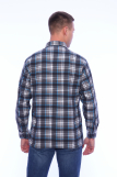 Мужская рубашка фланель - длинный рукав "Классик" 186-3П (Серый) (Фото 3)