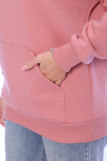 Женская толстовка ИНТЕРСОФТ 03 (с капюшоном) (Розовый) (Фото 8)