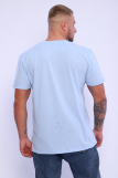 Мужская футболка КУЛИРКА - V (Голубой) (Фото 3)