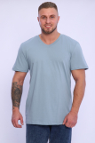 Мужская футболка КУЛИРКА - V, D3100 (Серый) (Фото 1)
