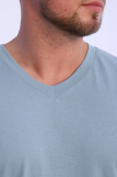 Мужская футболка КУЛИРКА - V, D3100 (Серый) (Фото 4)