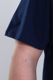 Мужская футболка КУЛИРКА - V (BIG-BIG плюс) (Темно-синий) (Фото 5)
