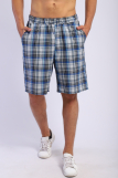 Мужские шорты ШОТЛАНДКА (Серо-голубой) (Фото 1)