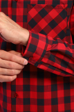 Мужская рубашка Премиум длинный рукав (Красная клетка) (Фото 5)