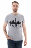 Мужская футболка Paris (Серый меланж) (Фото 1)