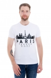 Мужская футболка Paris (Белый) (Фото 1)