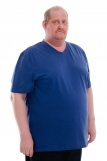 Мужская футболка КУЛИРКА - V (BIG - BIG плюс) (Индиго) (Фото 1)