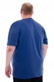 Мужская футболка КУЛИРКА - V (BIG - BIG плюс) (Индиго) (Фото 2)