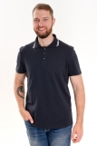 Мужская рубашка ПОЛО короткий рукав КОМПАКТ М-3 полоса D3120 (Серый) (Фото 1)