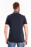 Мужская рубашка ПОЛО короткий рукав КОМПАКТ М-3 полоса D3120 (Серый) (Фото 2)