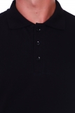 Мужская рубашка ПОЛО короткий рукав М-1 (Черный) (Фото 3)