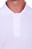 Мужская рубашка ПОЛО короткий рукав М-1 (Белый) (Фото 4)