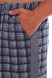 Мужские шорты КУЛИРКА клетка/ полоса (Серый) (Фото 4)