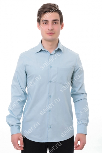 МРПДР Рубашка мужская Премиум длинный рукав (Серый) - Sailer